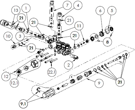 parts simpson washer pressure pump manual breakdown